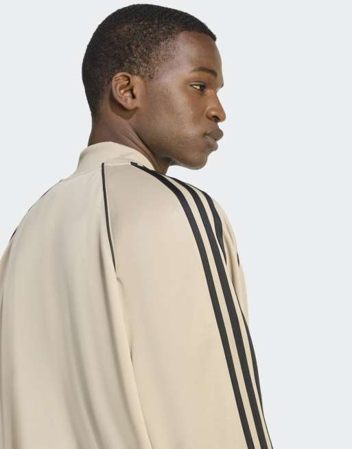 adidas Originals – SST Adicolor Classics – Locker geschnittenes Trainingsoberteil in Stone Khaki/Schwarz, 4 von 4