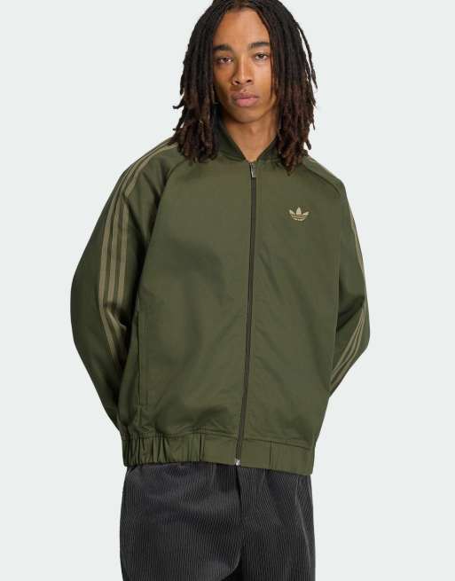 adidas Originals – SST Adicolor Classics – Trainingsjacke aus Baumwoll-Twill in Night Cargo, 5 von 5