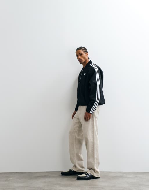 adidas Originals – SST Adicolor Classics – Trainingsjacke aus Baumwoll-Twill in Schwarz, 4 von 5