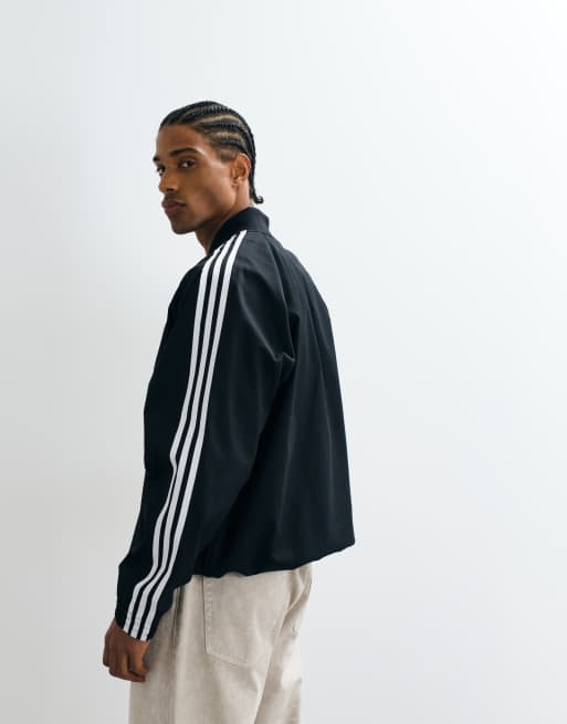 adidas Originals – SST Adicolor Classics – Trainingsjacke aus Baumwoll-Twill in Schwarz, 5 von 5
