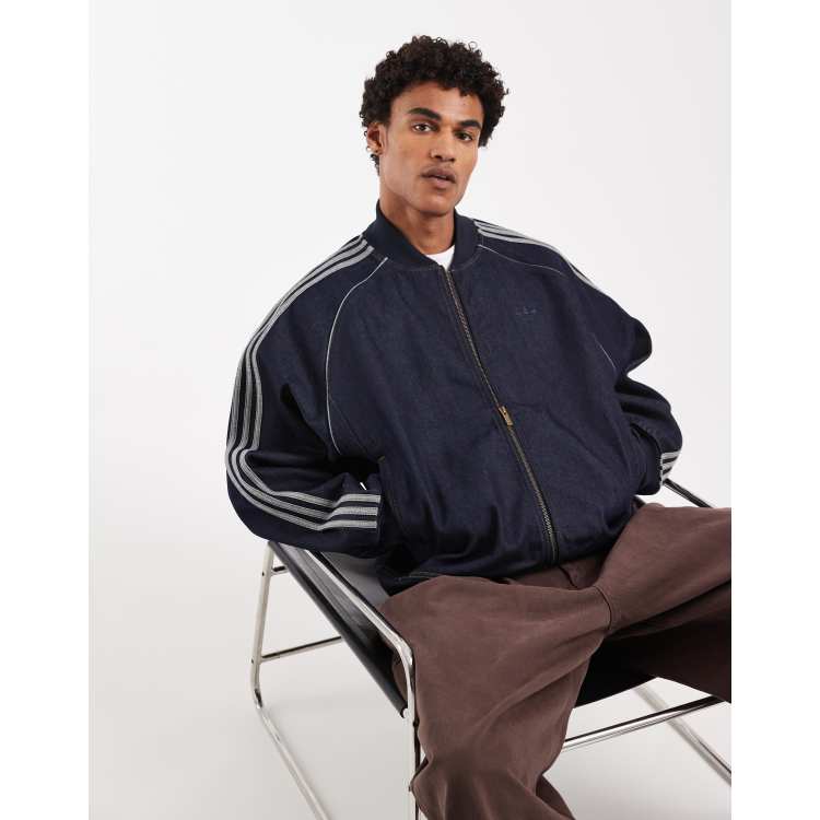 【アディダス】Adicolor denim track top adidas Originals Sst adicolor denim track top in indigo denim | ASOS