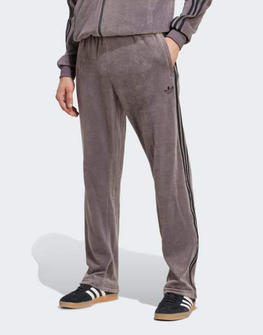 adidas Originals - SST Adicolor - Grå træningsbukser i velour