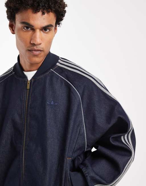 adidas Originals – SST Adicolor – Trainingsjacke aus Denim in Indigoblau, 3 von 5