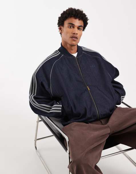 adidas Originals - SST adicolor - Veste de survêtement en jean - Indigo - view 1