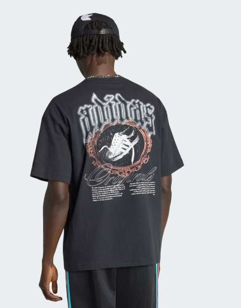adidas Originals – SST Arch – T-Shirt in Schwarz - view 1