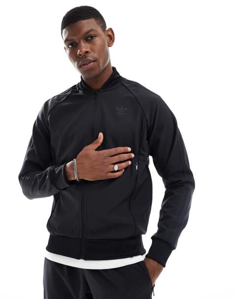 adidas Originals – SST – Czarny top dresowy z klejonymi szwami - view 1