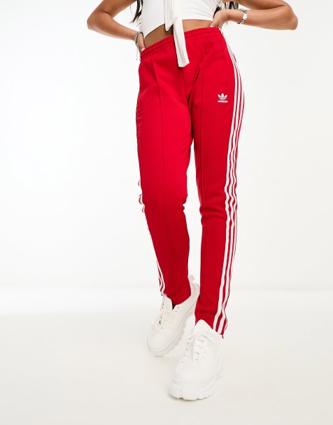 adidas Originals – SST – Czerwone spodnie dresowe - view 1