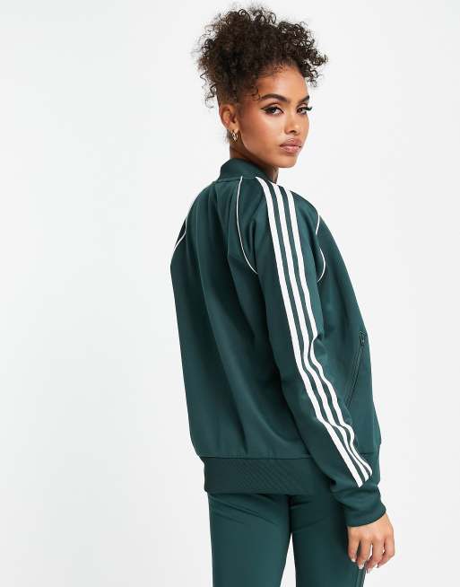 adidas Originals SST Haut de surv tement Vert universitaire