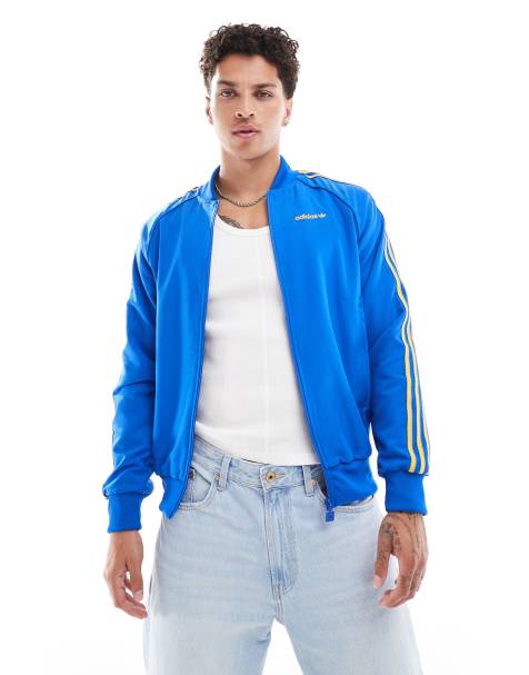 adidas Originals – SST – Niebieski top sportowy - view 1
