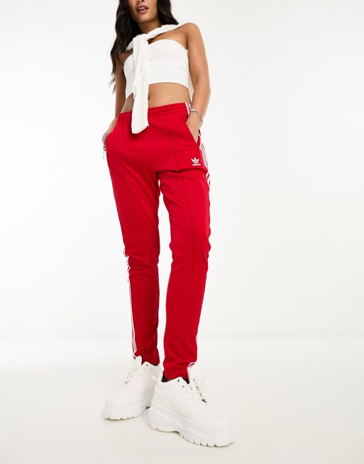 Pantalon jogging adidas clearance rouge