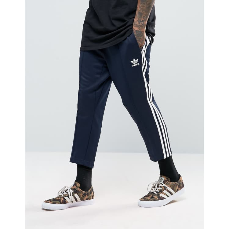 adidas Originals SST Relax Cropped Joggers In Blue BK3631 ASOS