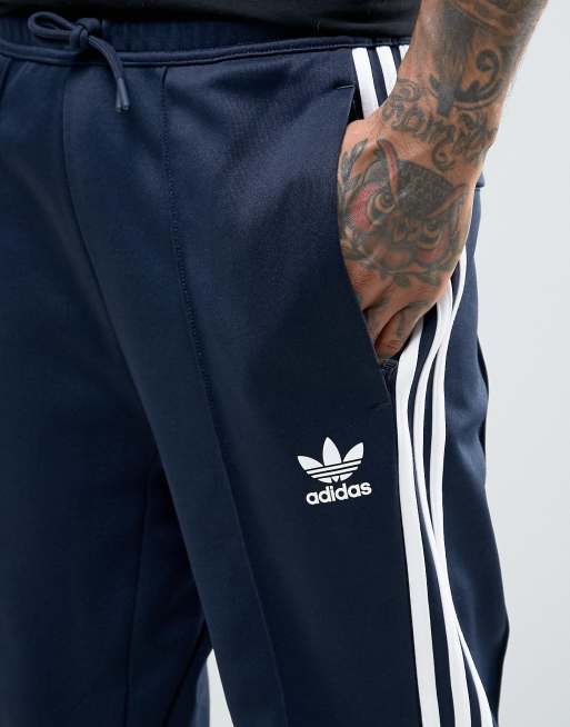 adidas Originals SST Relax Cropped Joggers In Blue BK3631