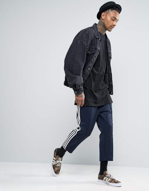 Adidas superstar relaxed sales cropped track pant