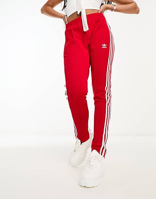 adidas Originals SST track pants in red