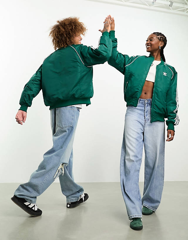 adidas Originals - sst unisex track jacket in collegiate green