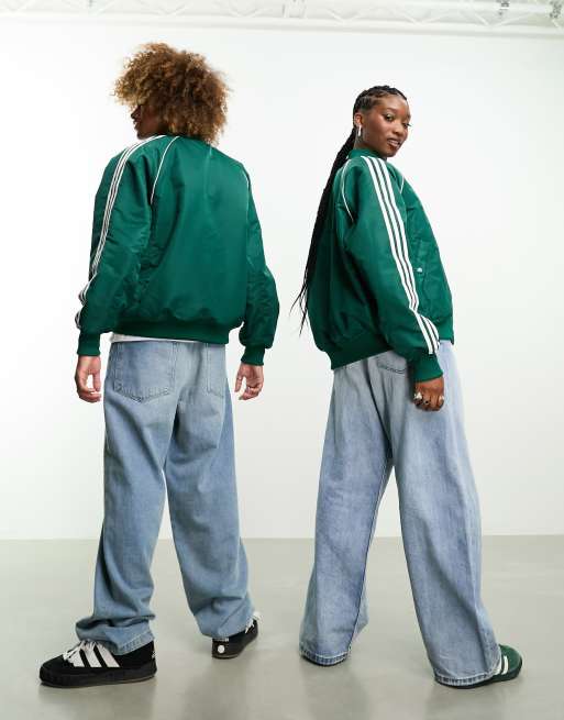 adidas Originals SST unisex track jacket in collegiate green ASOS