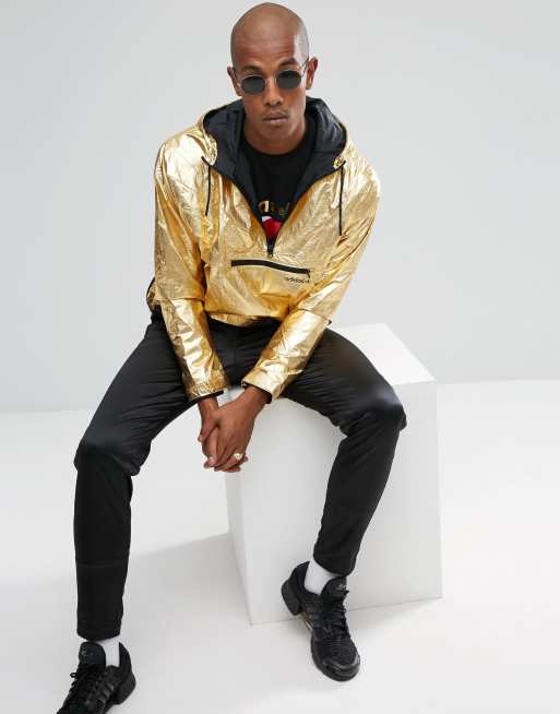 barricada tomar el pelo Rezumar adidas Originals St Petersburg Pack Fontanka Metallic Jacket In Gold BQ2000  | ASOS