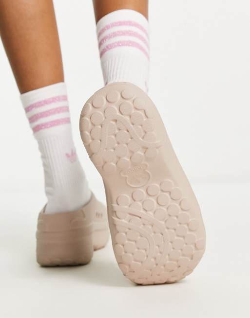 adidas Originals Stan mules in beige, 3 of 4