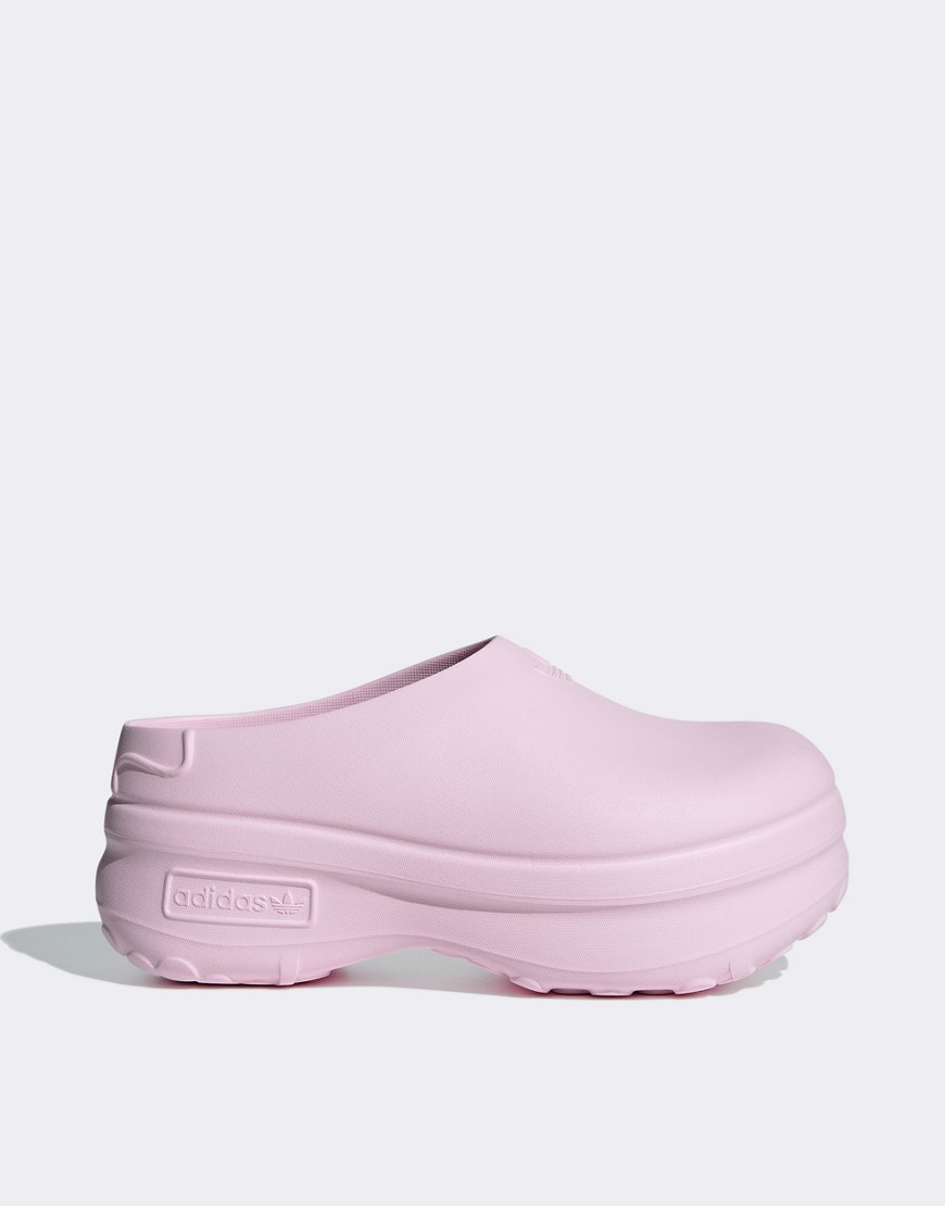 Shop Adidas Originals Stan Mules In Light Pink