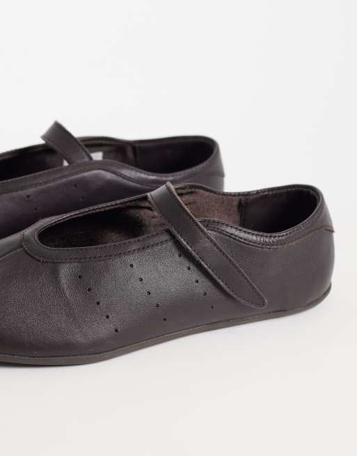 adidas Originals Stan Smith ballet flat in dark brown, 4 of 5