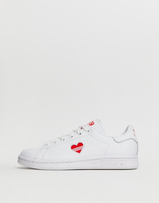 Adidas stan 2025 smith coeur rouge