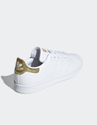 adidas stan smith blanche et doré