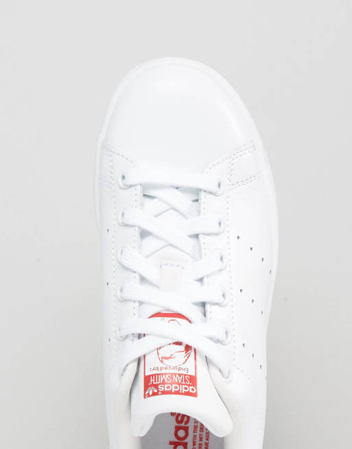 Stan smith hotsell blanche rouge