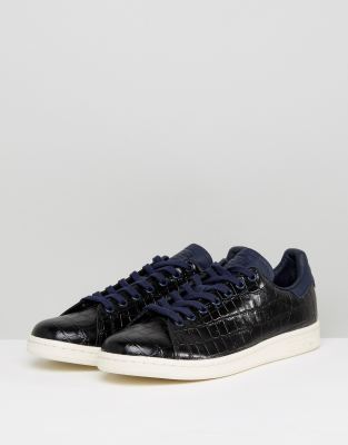 stan smith croco adidas bleu