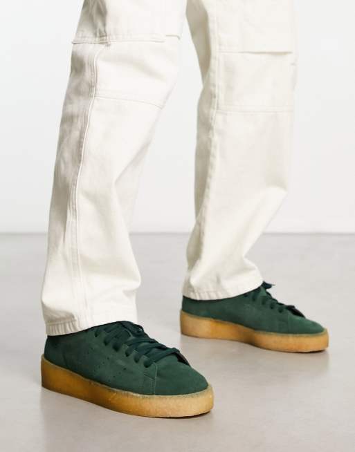 adidas Originals Stan Smith Baskets en cr pe Vert fonc ASOS