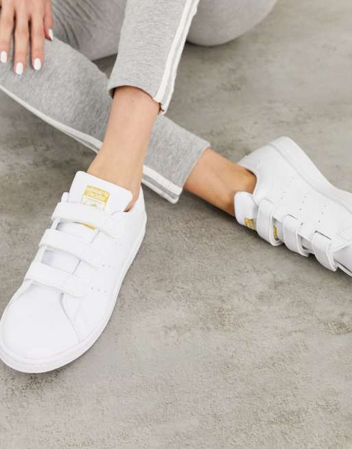 adidas Originals Stan Smith Baskets Triple blanc WHITE ASOS