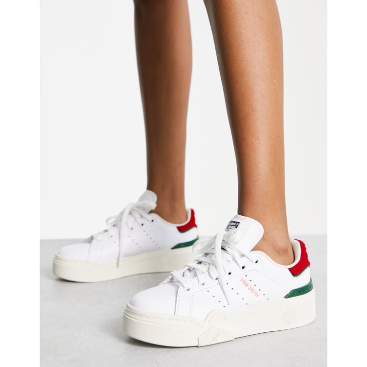 Basket adidas stan smith blanche et verte best sale