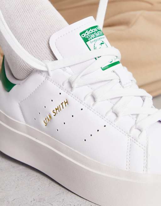 Adidas originals women's stan smith shoes (white/raw outlet green