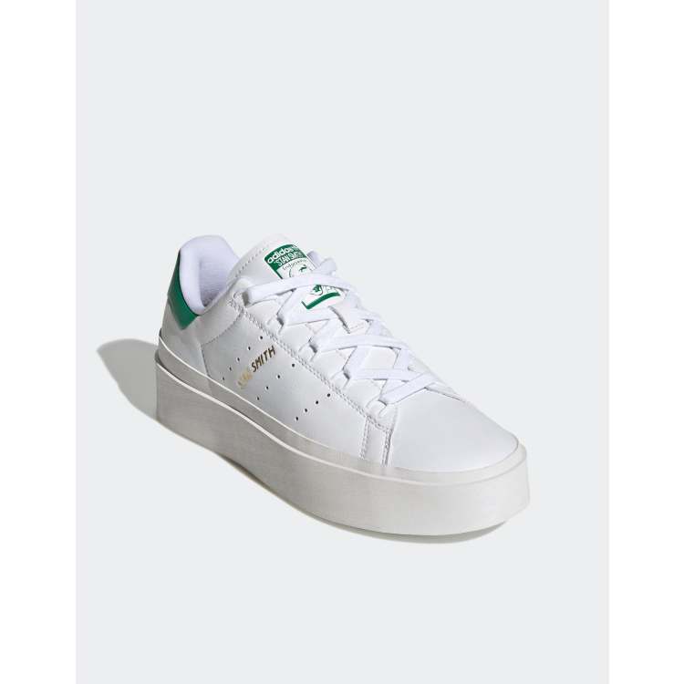 adidas Originals Stan Smith Bonega Sneaker in WeiB und Grun ASOS