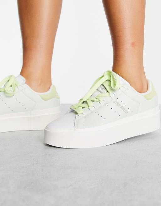 adidas Originals Stan Smith Bonega Sneakers con plateau color menta pallido
