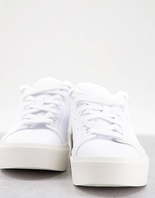 adidas Originals Stan Smith Bonega sneakers with platform in white | ASOS