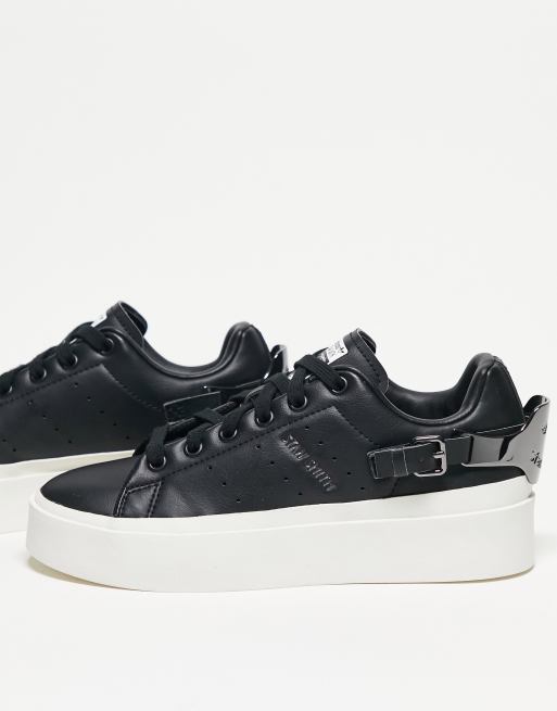 Adidas women's stan smith black leopard sale