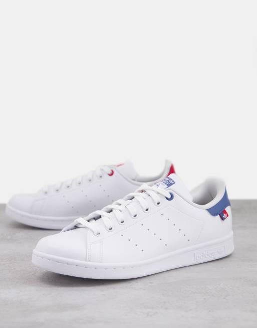 Stan smith store red and white