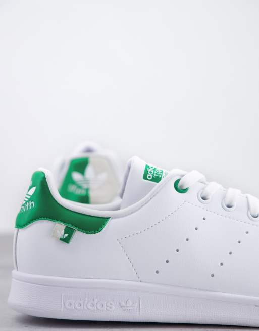 adidas Originals Stan Smith colour block trainers in green and white mix -  WHITE | ASOS