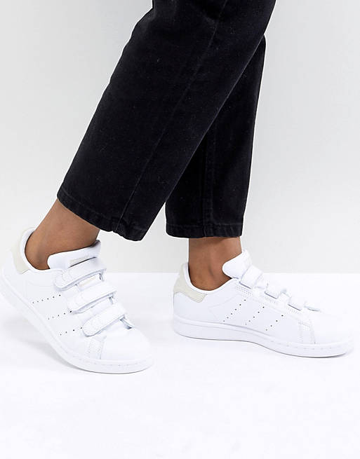 afdrijven Echter lekkage adidas Originals Stan Smith - Comfortabele sneakers in wit met grijs | ASOS