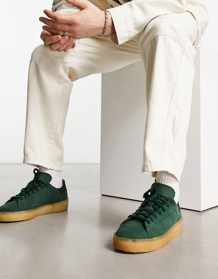 adidas Originals Stan Smith Crepe trainer in dark green