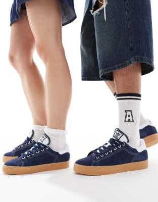 adidas Originals Stan Smith CS sneakers in indigo with gum sole