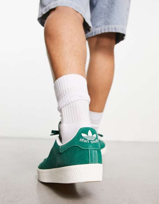 adidas Originals Stan Smith CS trainers in green with contrast stitching