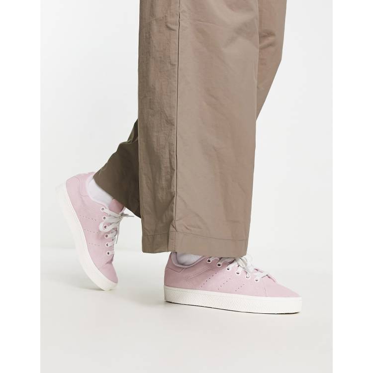 Adidas originals stan smith trainers 2025 in pink with gum sole