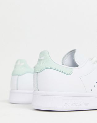 adidas Originals Stan Smith in white and mint green | ASOS