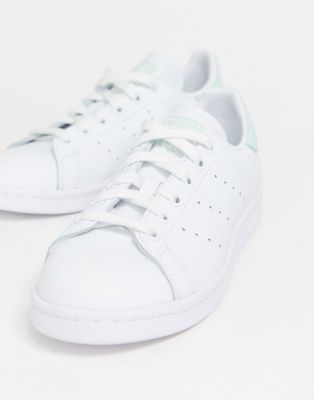 adidas originals stan smith in white and mint green
