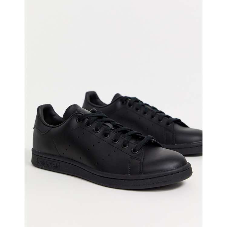 Black adidas store shoes leather