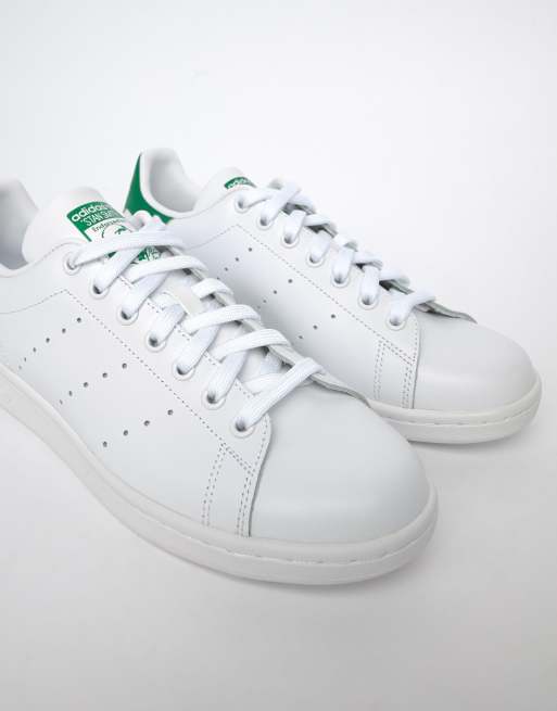 adidas Originals Stan Smith leather sneakers in white with green tab