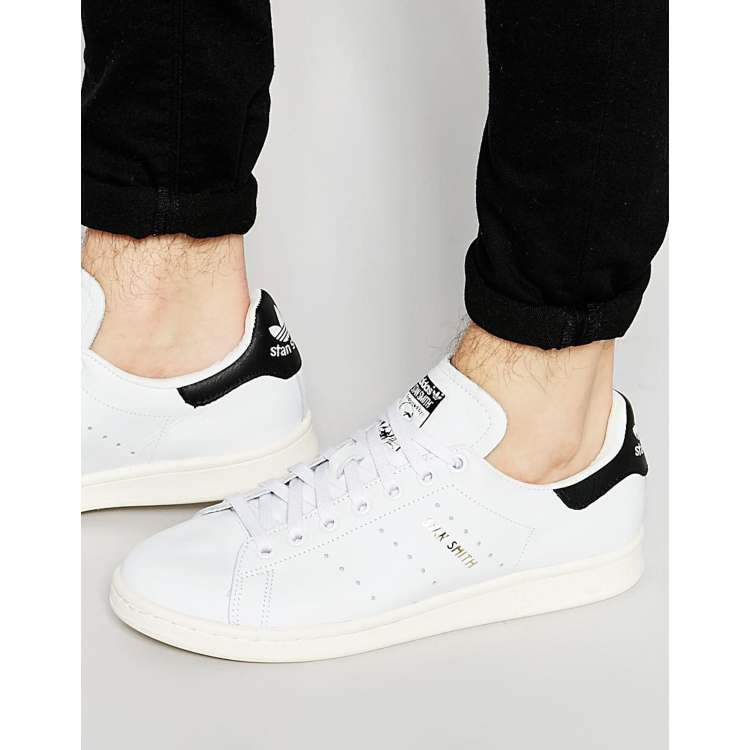 adidas STAN SMITH Stripes Street Style Plain Leather Sock Sneakers Logo