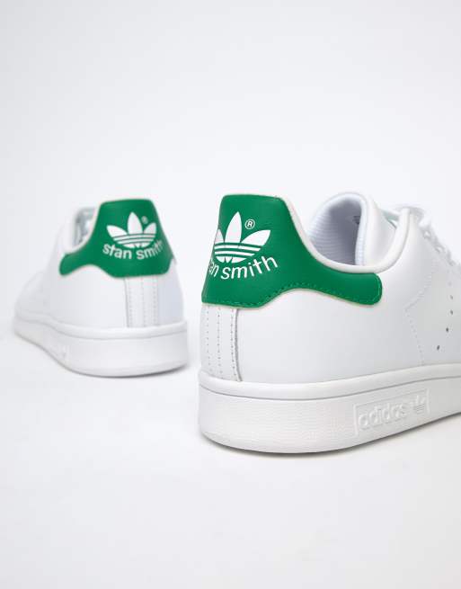 adidas Originals Stan Smith Ledersneaker in Wei und Gr n