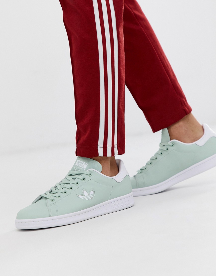Adidas Originals – Stan Smith – Mintgröna träningsskor med treklöverlogga
